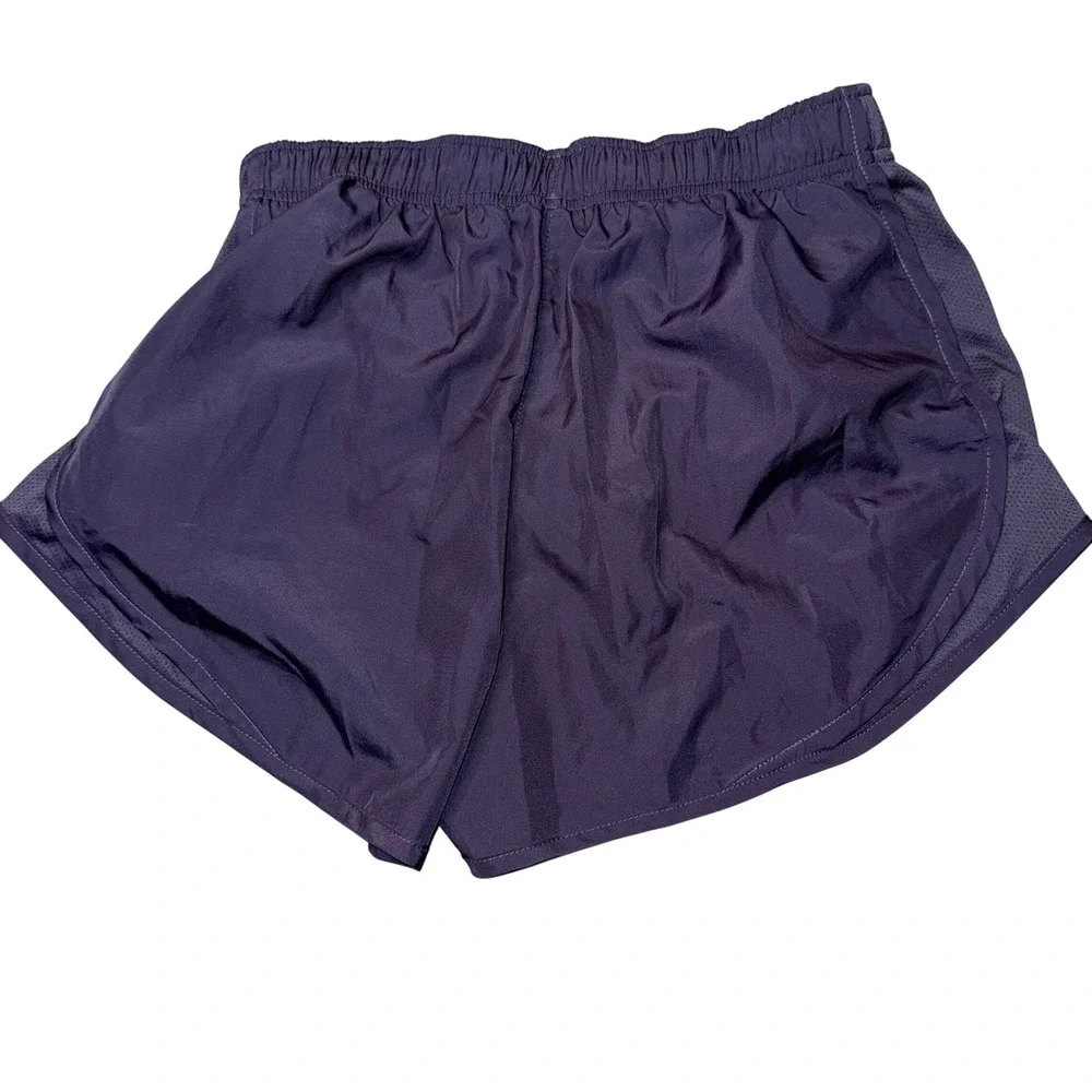 Nike Dri-FIT Running Shorts S Purple Mesh Panel Elastic Waist Athletic Workout